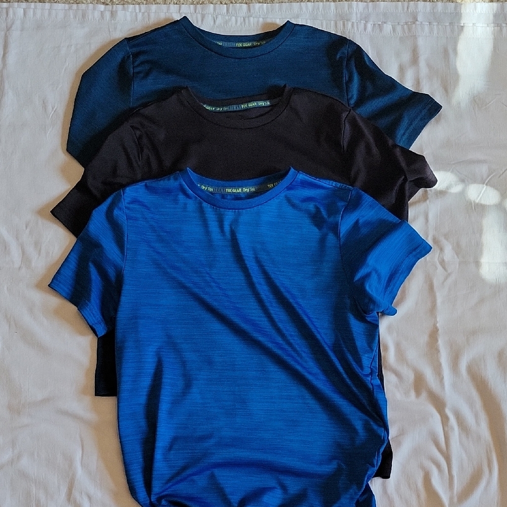 Tek Gear Boys' Short Sleeve Tees - Navy, Black, and Royal Blue